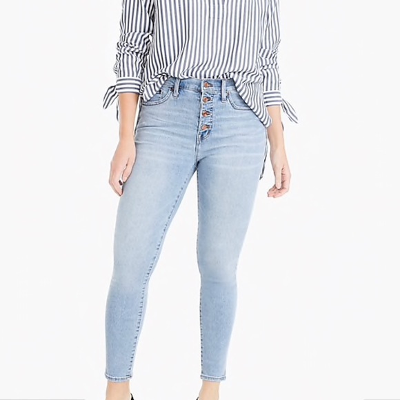 J. Crew Denim - NWOT 9" high-rise toothpick in Leddy wash